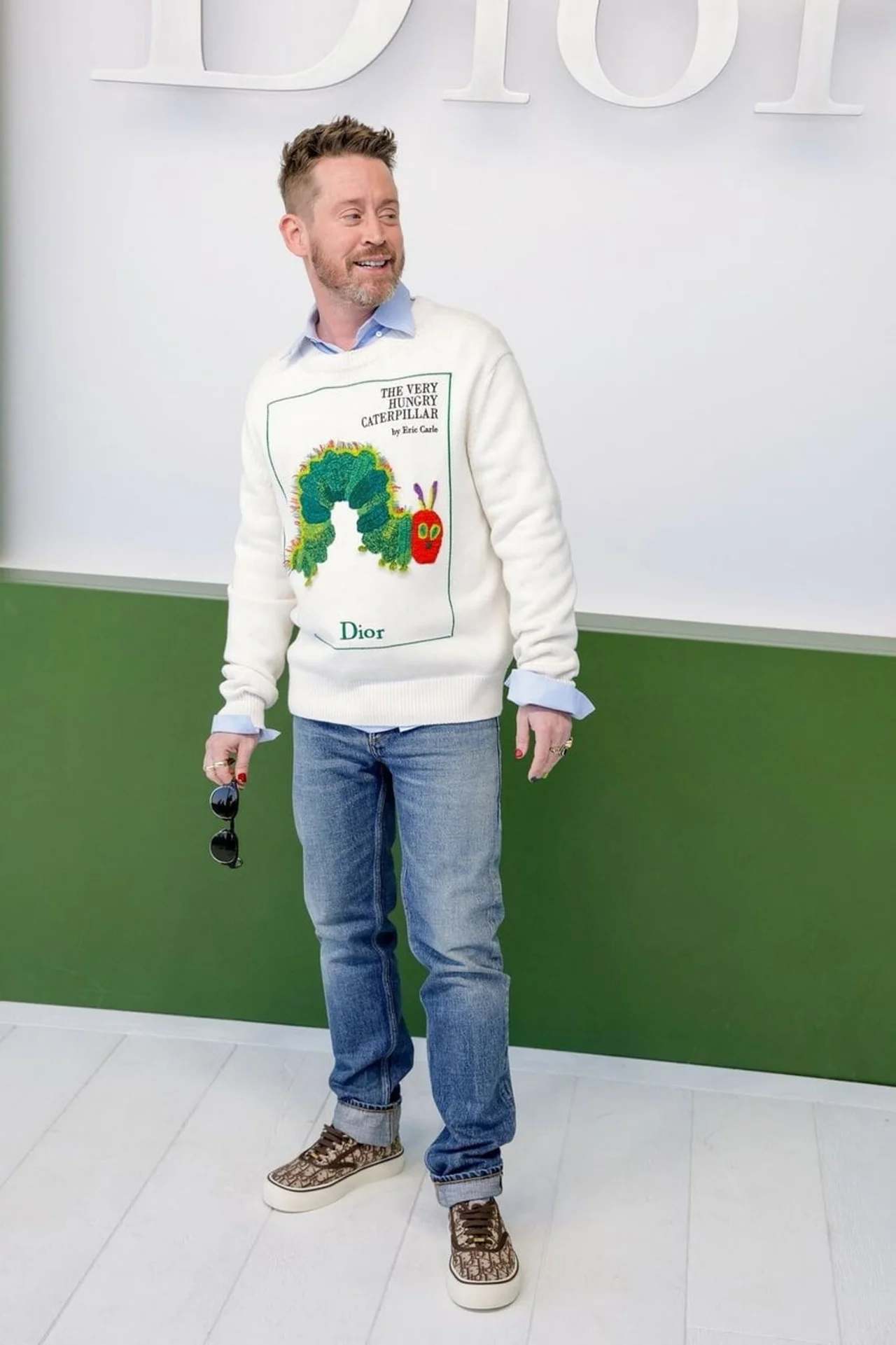Glumac Macaulay Culkin u Dior džemperu s motivom gusjenice