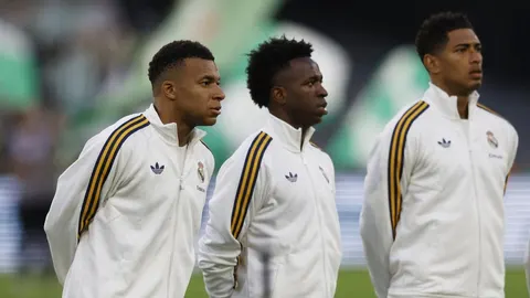 Kylian Mbappé i Jude Bellingham u bijelim trening hudi Real Madrida