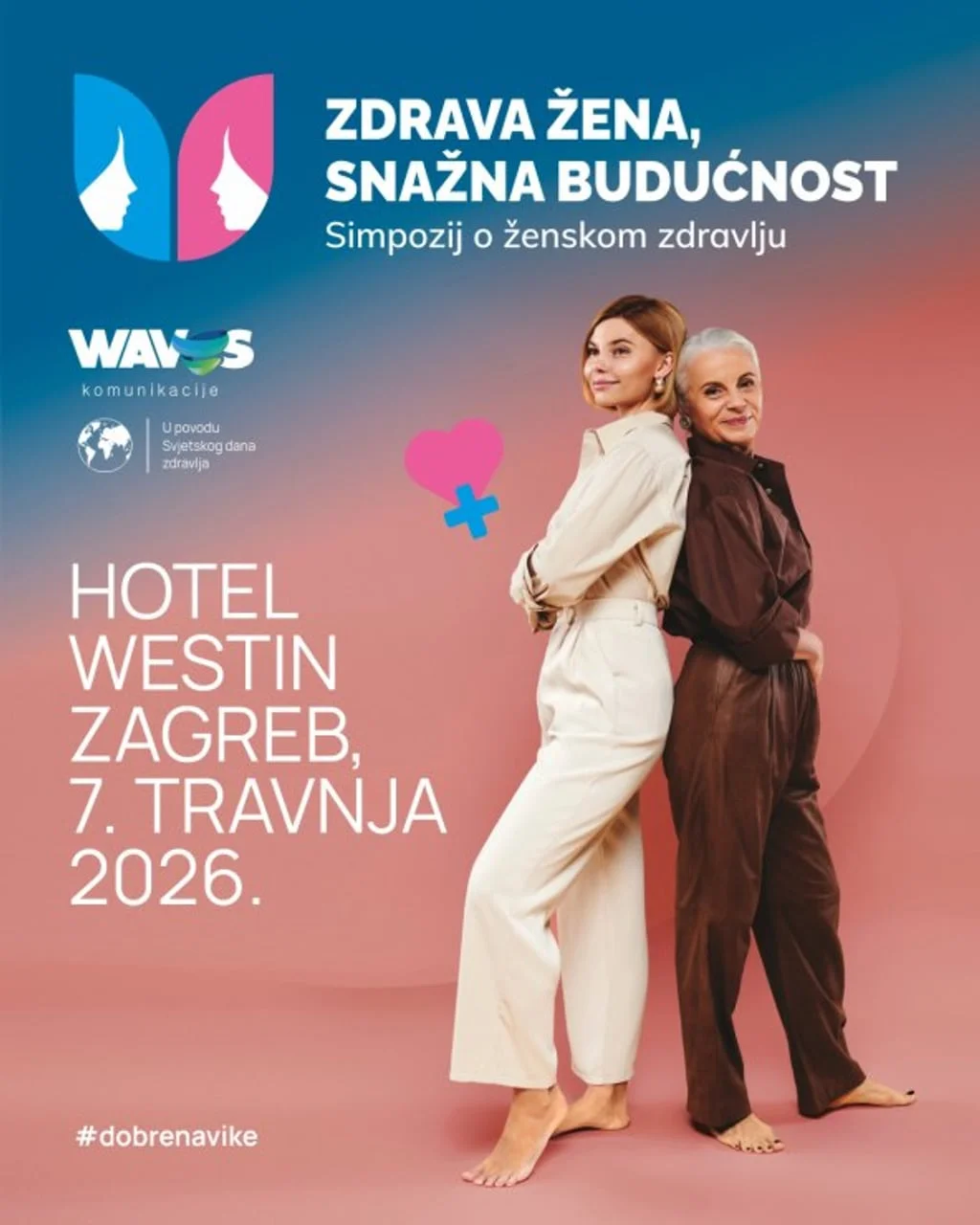 Plakat s datumom 7. travnja 2026. i lokacijom Hotel Westin Zagreb