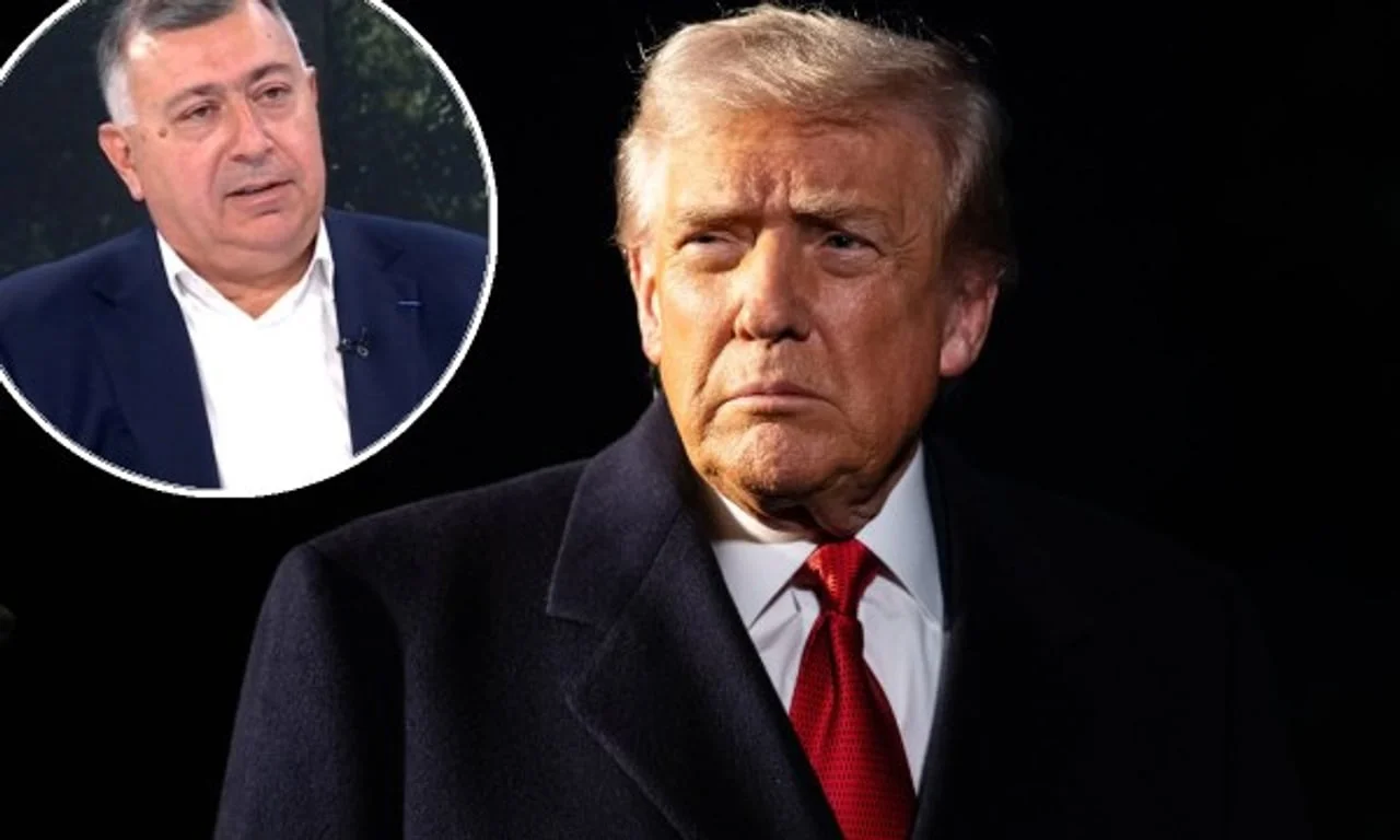 Kolaž s portretima Donalda Trumpa i drugog muškarca