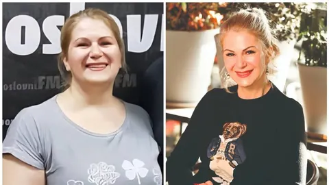 Kolaž fotografija Adele Franceković prije i nakon gubitka kilograma