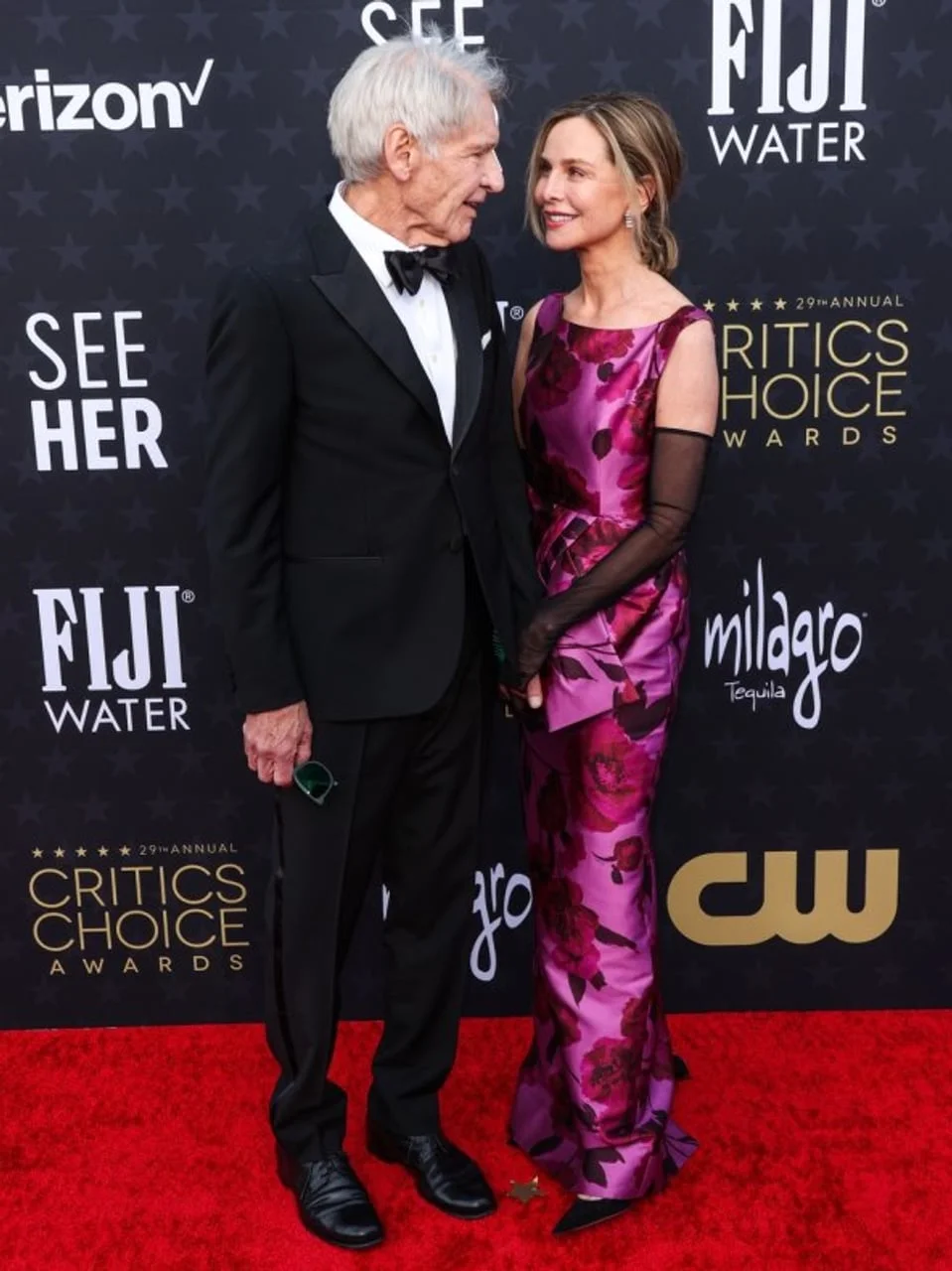 Harrison Ford i Calista Flockhart na crvenom tepihu Critics Choice Awards