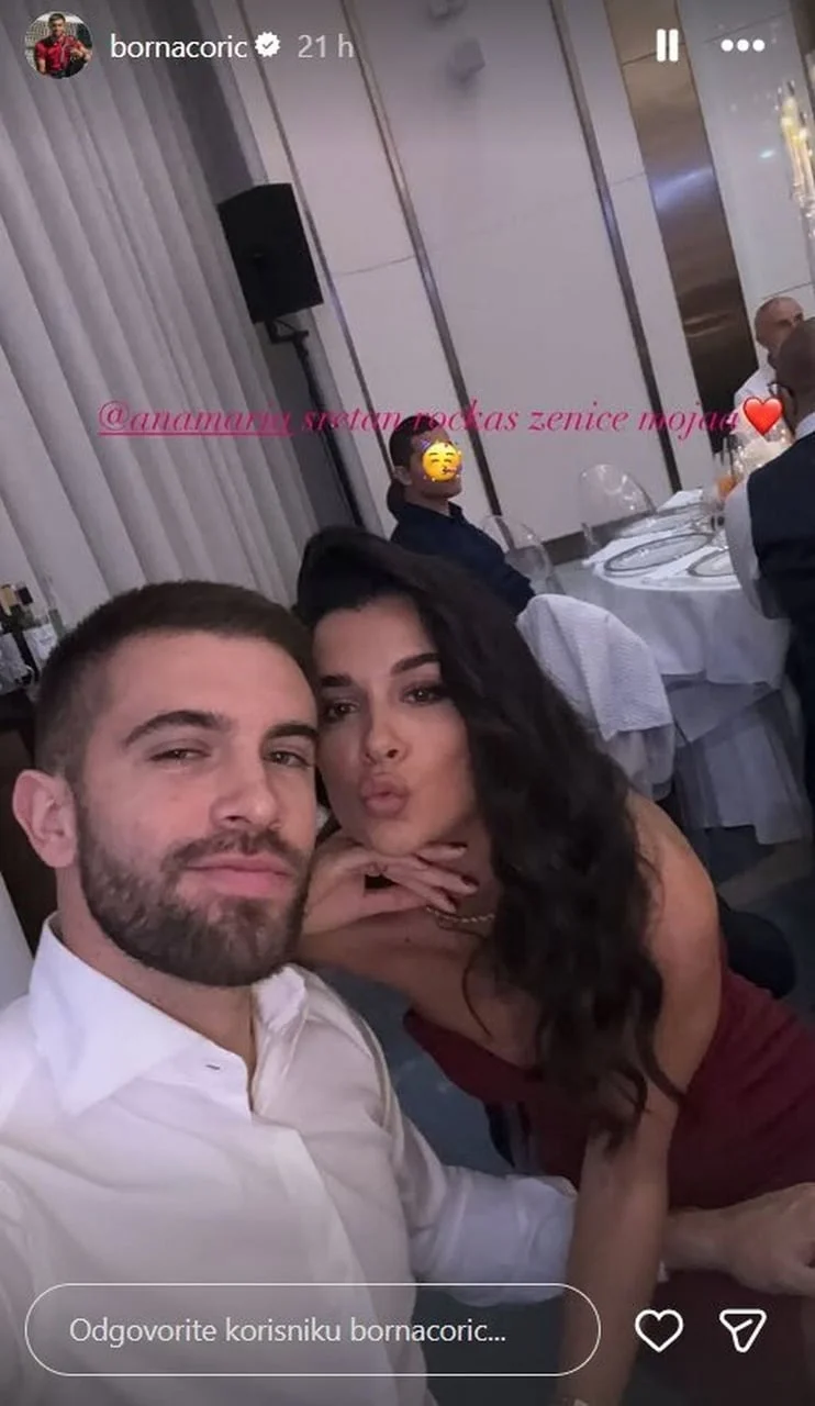 Selfie Borne Ćorića i Anamarije Raič s društvene mreže