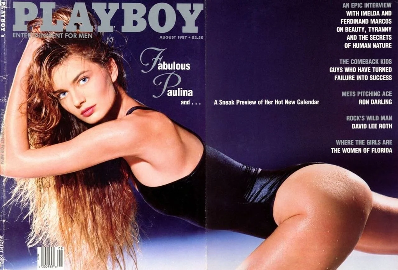 Naslovnica časopisa Playboy iz 1987. godine s Paulinom Porizkovom