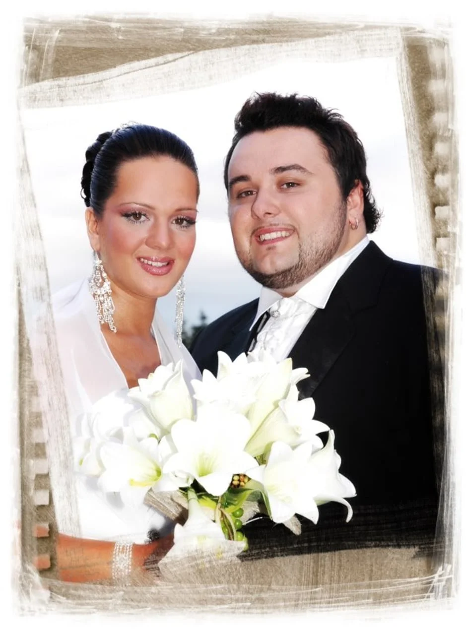 Vjenčani portret Jacquesa i Brigite Houdek iz mlađih dana