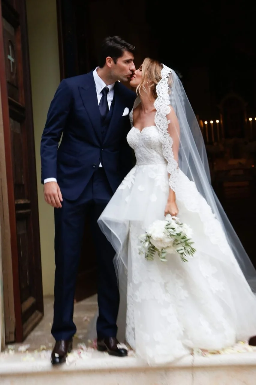 Franka Batelić i Vedran Ćorluka u vjenčanici i odijelu na dan vjenčanja