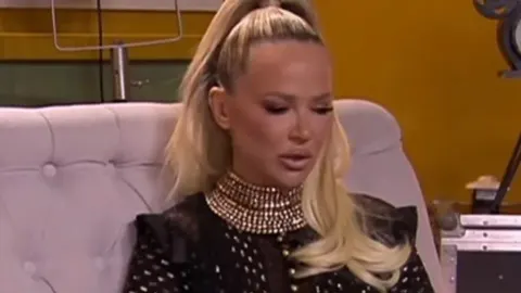 Maja Šuput s tugom na licu tijekom gostovanja u televizijskoj emisiji.
