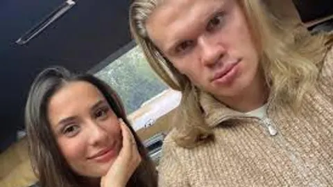 Erling Haaland i Isabel Johansen u krupnom planu