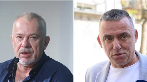 Zoran Šprajc i Stipo Mlinarić Ćipe prikazani jedan pored drugoga