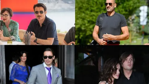 Kolaž fotografija poznatih osoba iz javnog života u različitim prigodama.